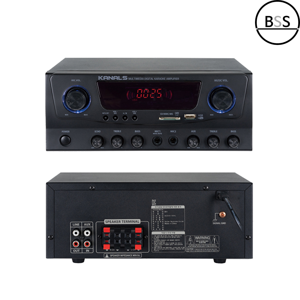 카날스 EMA-180 블루투스앰프 2채널 160W 고출력 블루투스 이자카야 펍 카페 소형 - 상품 이미지