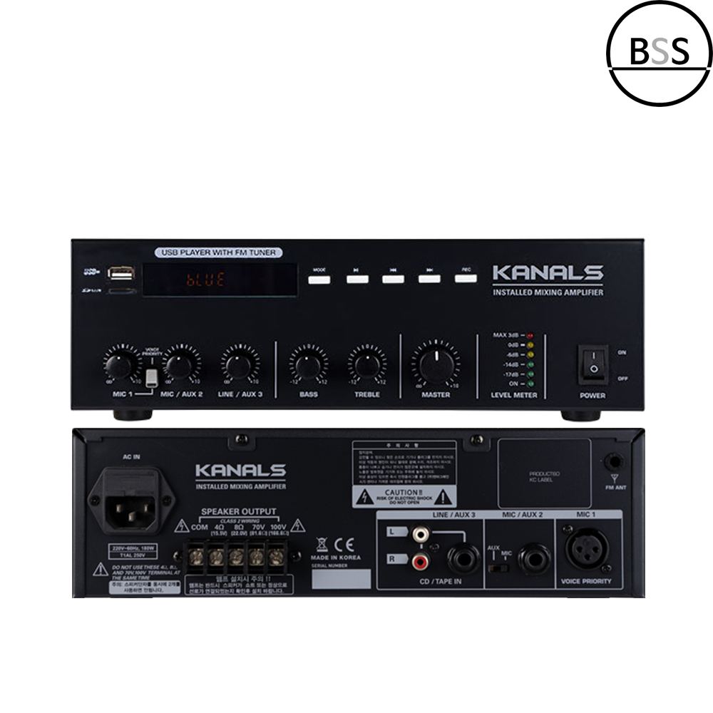 카날스 BKH-100 HI타입앰프 전문가용 100W 블루투스 USB 녹음 - 상품 이미지