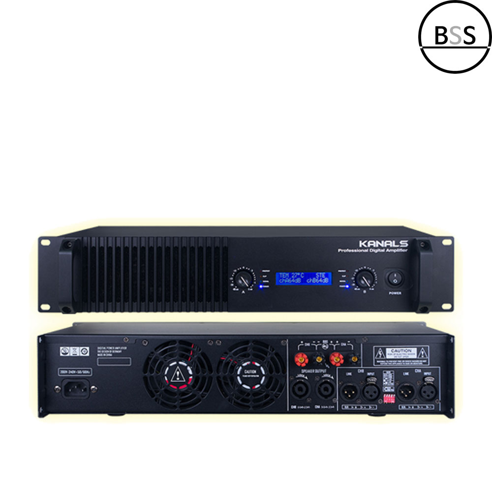 카날스 KD-1300 파워앰프 2채널 고출력 행사 공연 체육관 강의실 강당 전문가용 - 상품 이미지