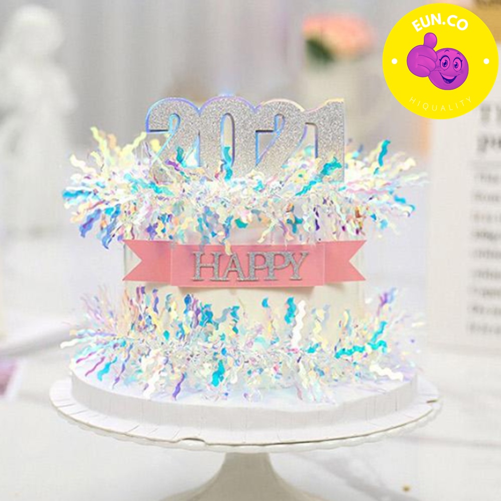 오로라 데코 페이퍼 4색 홀로그램 장식 모루 케이크 용돈박스 이벤트