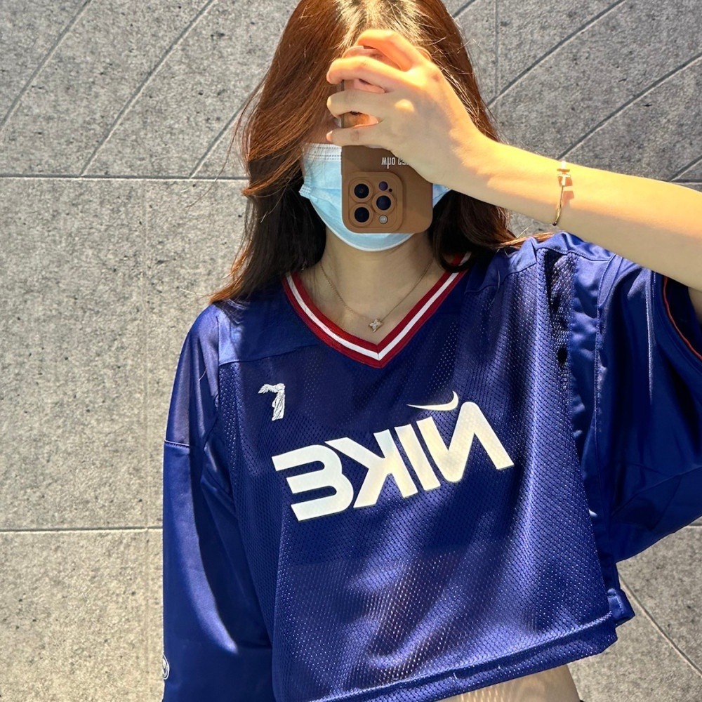 나이키 우먼스 크롭 반팔티 매쉬 티셔츠 HF6288-133 HF6288-455 - 상세 이미지 2