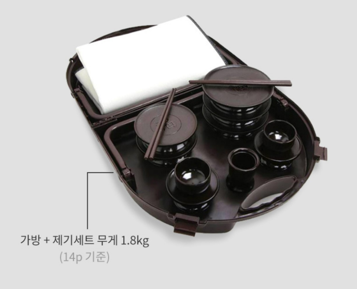 휴대용 제기 세트 제사 성묘 차례상 술잔 제사상 나무 야외용 원목 산소용 제기상 목기 - 상세 이미지 4