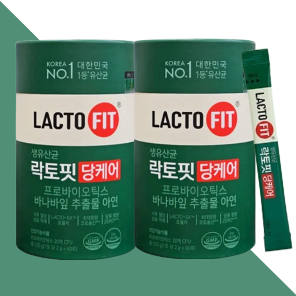 종근당 락토핏 당케어 바나바잎추출물 60포X2개 - 상세 이미지 4
