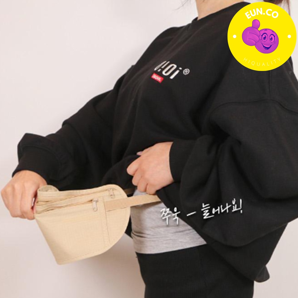 도난방지 슬링백 해외여행 체스트백 여행용 허리가방