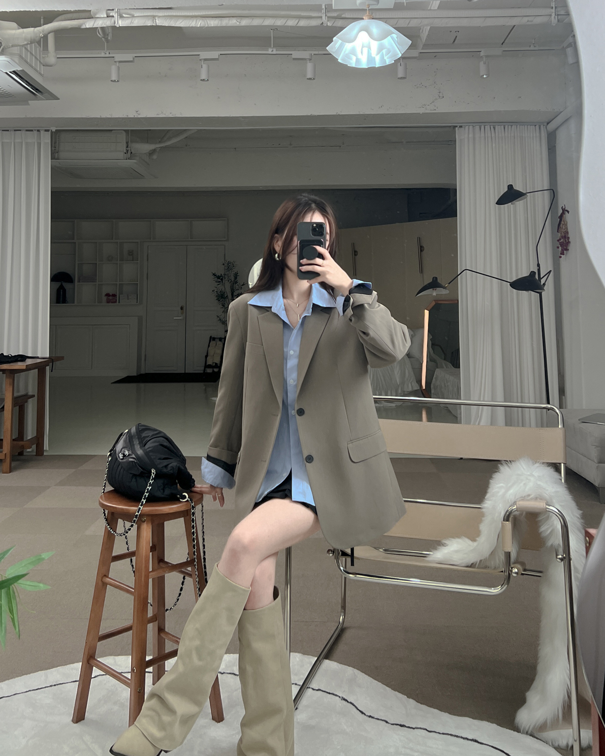 워머부츠 롱부츠코디 - 상세 이미지 2
