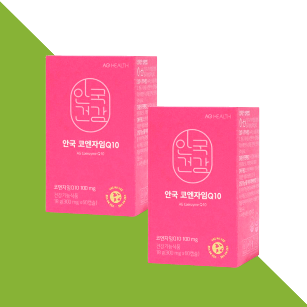 안국건강 코엔자임Q10 코큐텐 60캡슐X2개 - 상품 이미지