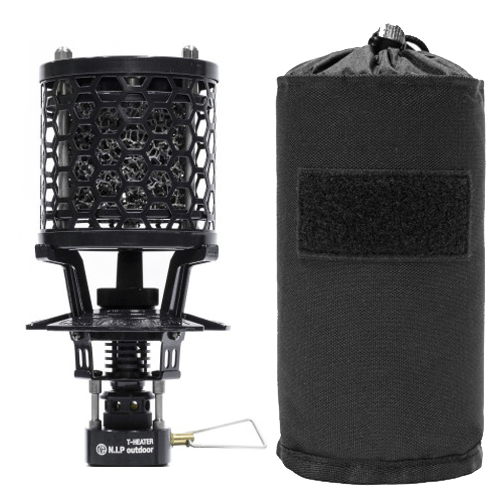 N.I.P 티히터 블랙 지스토브 이소가스 난로 히터 미니