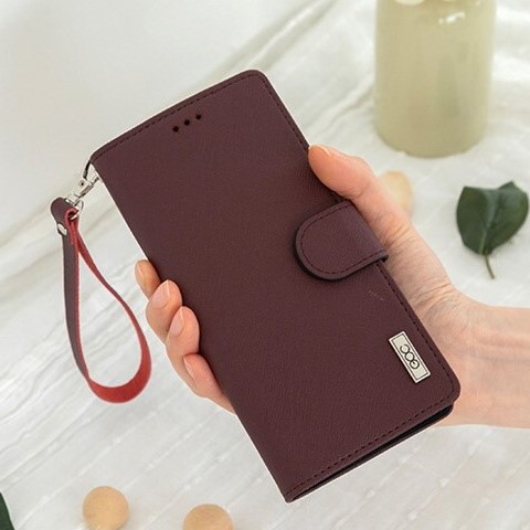 갤럭시 s24 플러스 카드 케이스 지갑 수납 천연소가죽 스트랩 - 상품 이미지