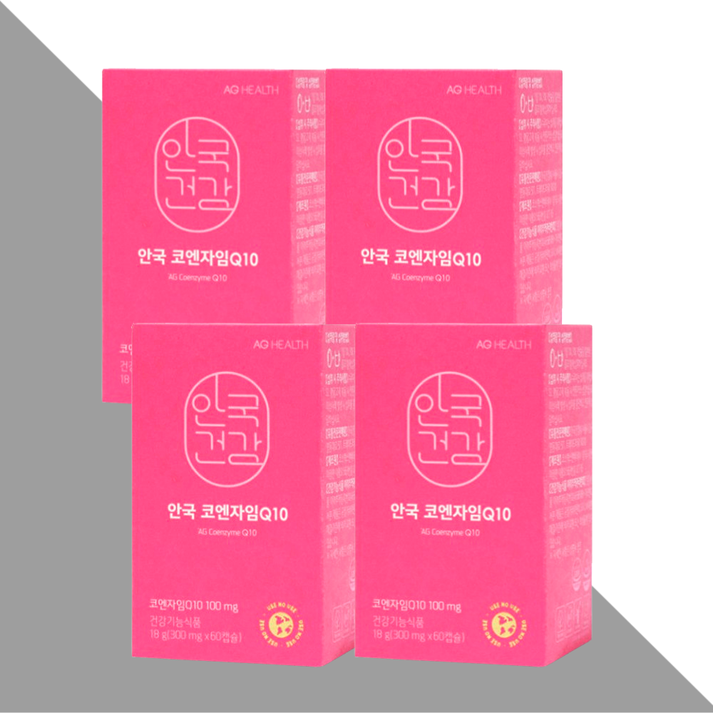 안국건강 코엔자임Q10 코큐텐 60캡슐X4개 - 상품 이미지