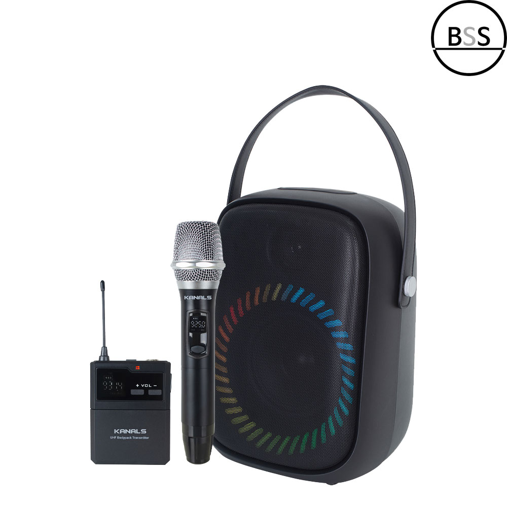 카날스 BW-600 블루투스스피커 150W 충전식 강의용 버스킹 앰프 충전식 - 상품 이미지