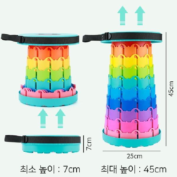 대기줄 의자 소형 꼬깔 의자 놀이공원 접이식 의자 - 상세 이미지 3