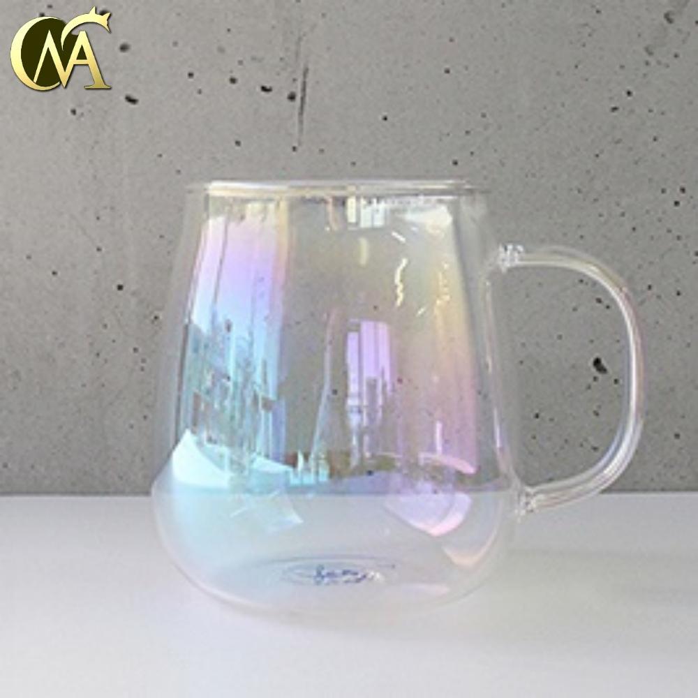 400ML 예쁜머그컵 오로라머그컵 내열 유리 머그 컵 - 메인 이미지