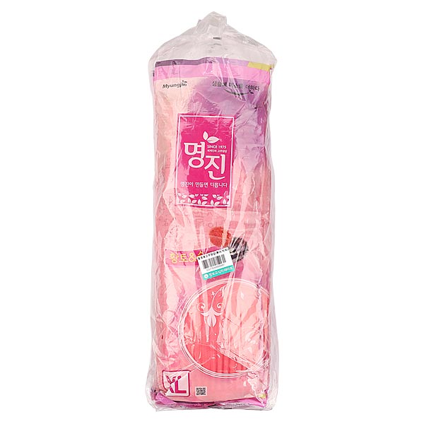 원하프] 황토숯고무장갑(특대,적색)10P/명진 [고객만족 총알배송 : 원하프