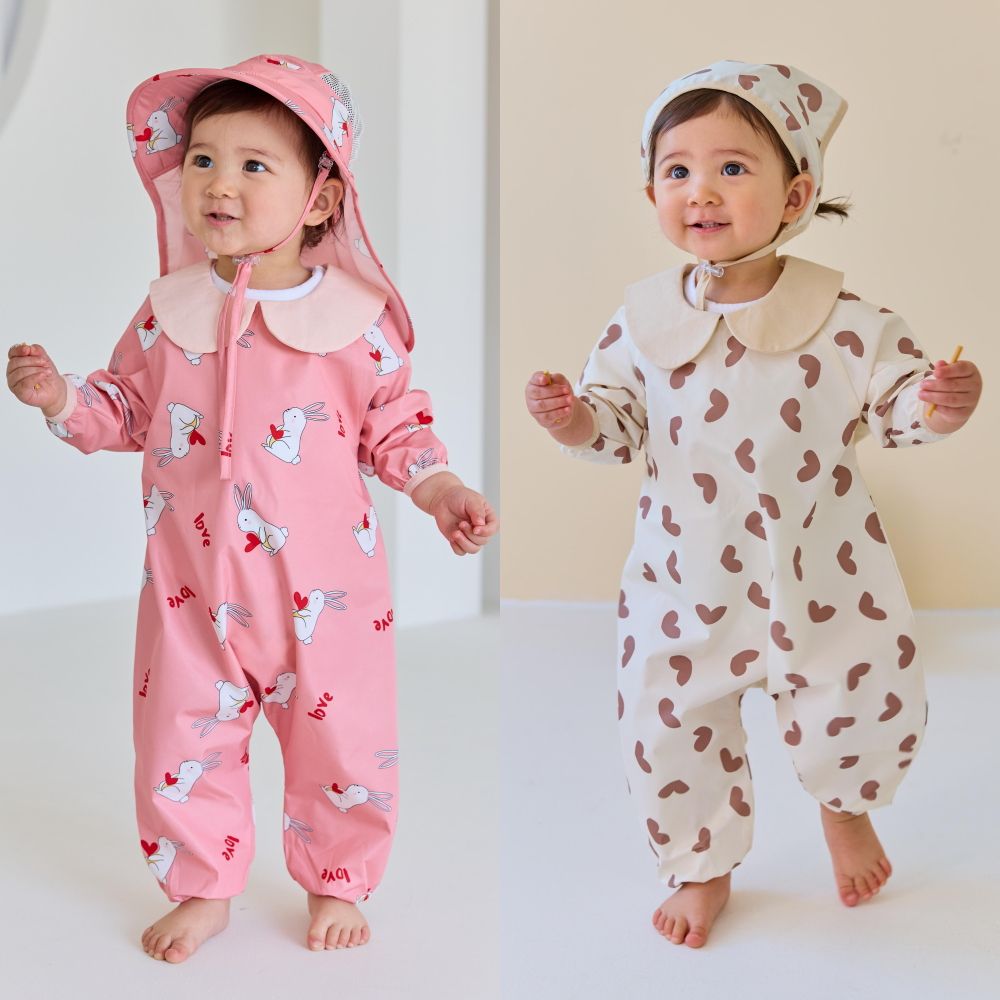 아기미술가운 XS 유아 전신 앞치마 방수 갯벌체험옷 모래놀이옷