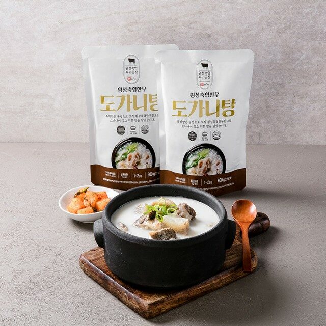 (m)[횡성축협한우] 도가니탕 600g 10팩 - 상품 이미지