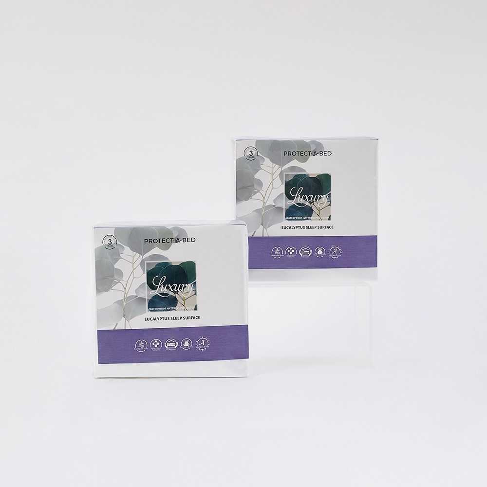 프로텍트어베드 2장 럭셔리 친환경 텐셀 알러지케어 매트리스 방수커버 밴드형 S
