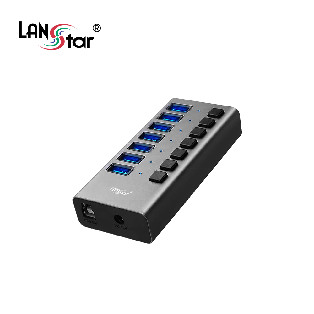 USB허브 3.0 포트 확장 고속충전 과전류 방지 개별 스위치 지원 (LS-UH307) - 상세 이미지 4