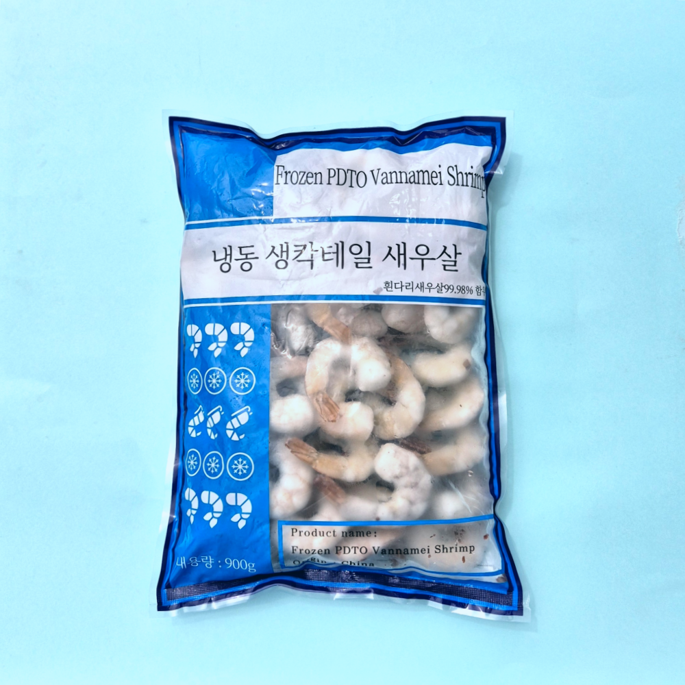 중국산 탈각새우 26/30 칵테일새우 1kg (실중량 900g) 생 새우살 냉동 특대 깐새우 흰다리새우살 - 상세 이미지 2