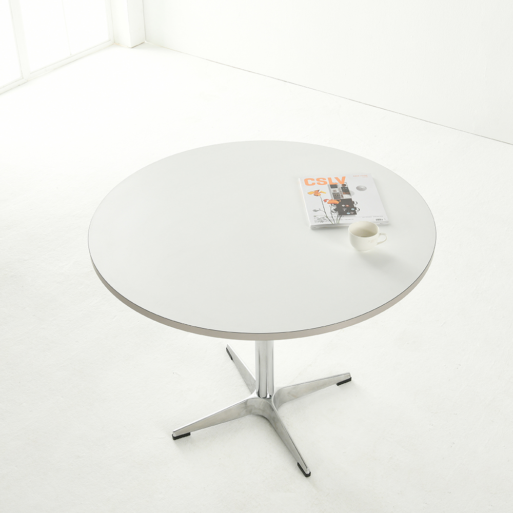 플랜 원형 식탁 세트 2인용 4인용 6인용 800 화이트