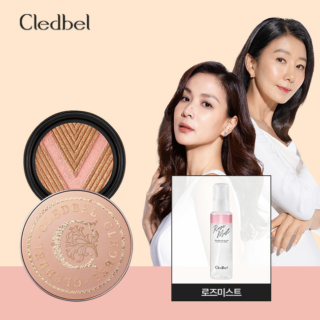 끌레드벨 글로우 파워 리프트 V쿠션 (본품+리필+로즈미스트 패키지) - 상품 이미지