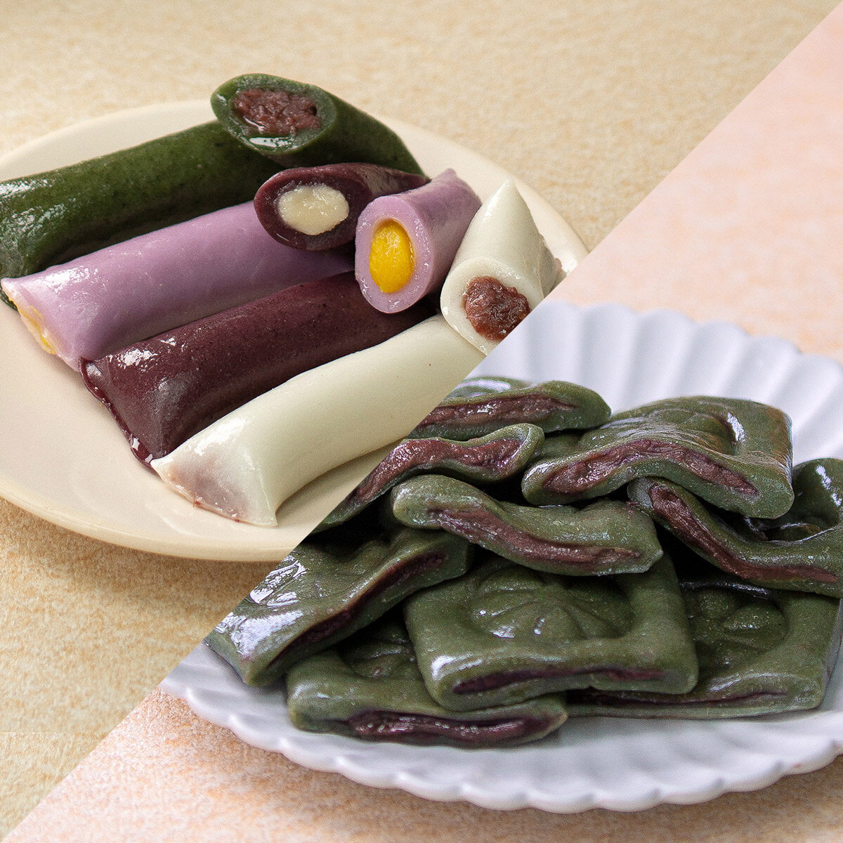 (m)아리울떡공방 BEST상품 구성 2kg(쑥앙금절편+앙금가래떡) - 메인 이미지