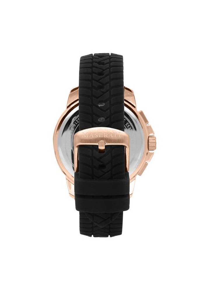 [Italian Design] 마세라티 남자 SUCCESSO 고무 클래식 손목 패션 방수 야광시계 블랙 - 상세 이미지 4
