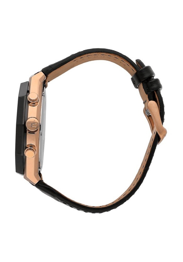 [Italian Design] 마세라티 남자 CIRCUITO 가죽 클래식 손목 패션 방수 쿼츠 야광시계 딥블랙 - 상세 이미지 5