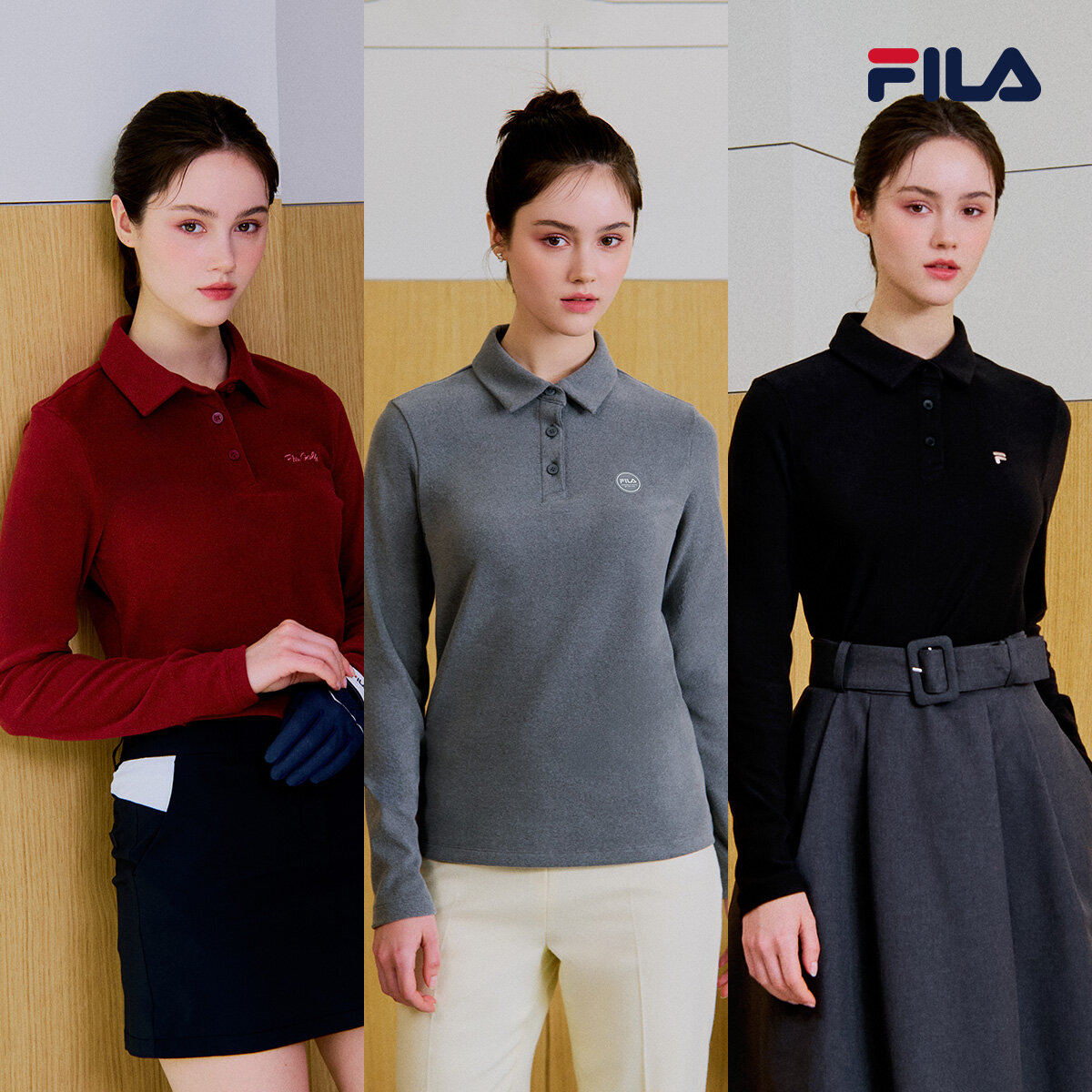 FILA(휠라) 여성 24FW 옵티마 웜 카라티 3종 - 상품 이미지