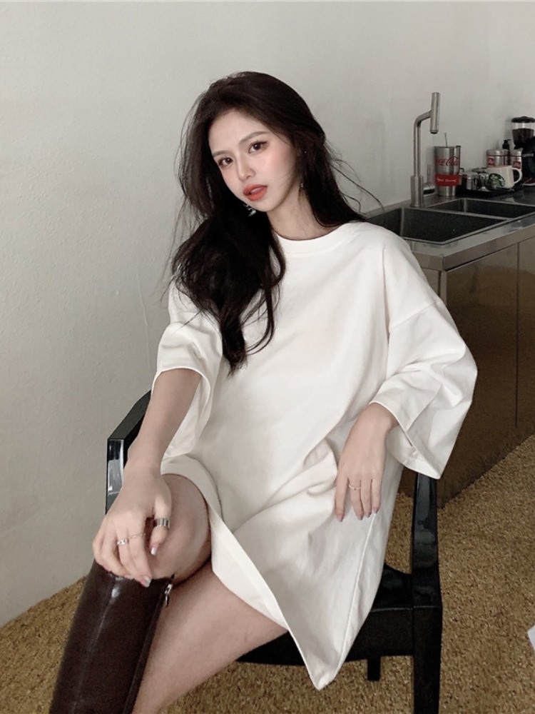 언니네산지직송 8화 염정아 반팔 티셔츠 빅사이즈 루즈핏 의상 옷 패션 - 상세 이미지 4