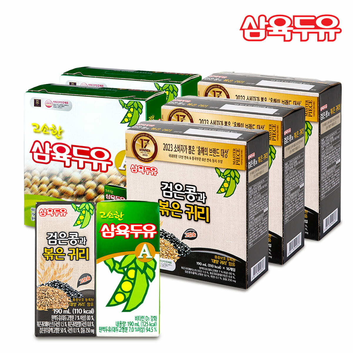 (m)삼육두유 검은콩 볶은귀리 48팩 + 고소한 A 32팩 (총 80팩)