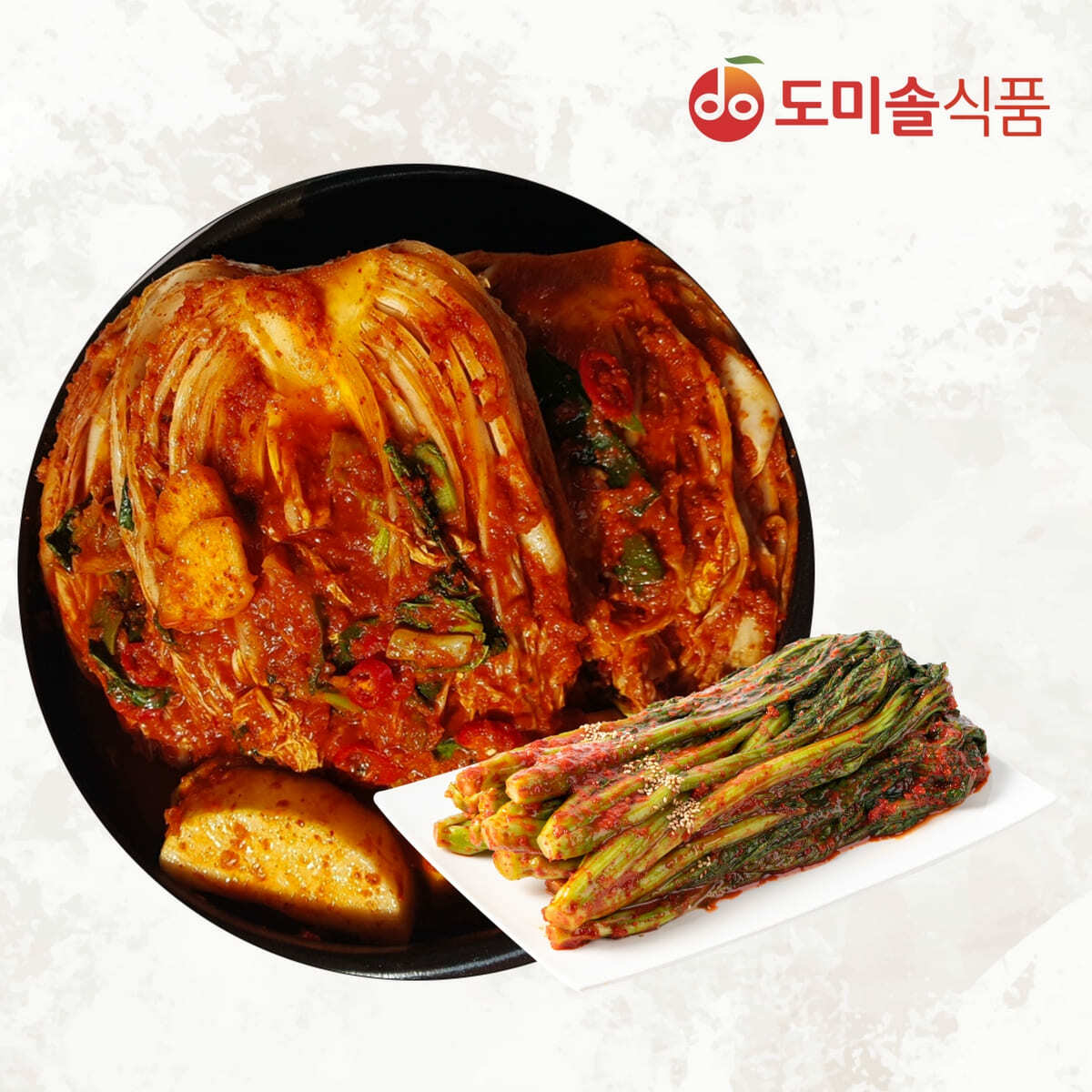 (m)도미솔 박미희 사랑채포기김치 5 kg+갓김치 1kg - 상품 이미지