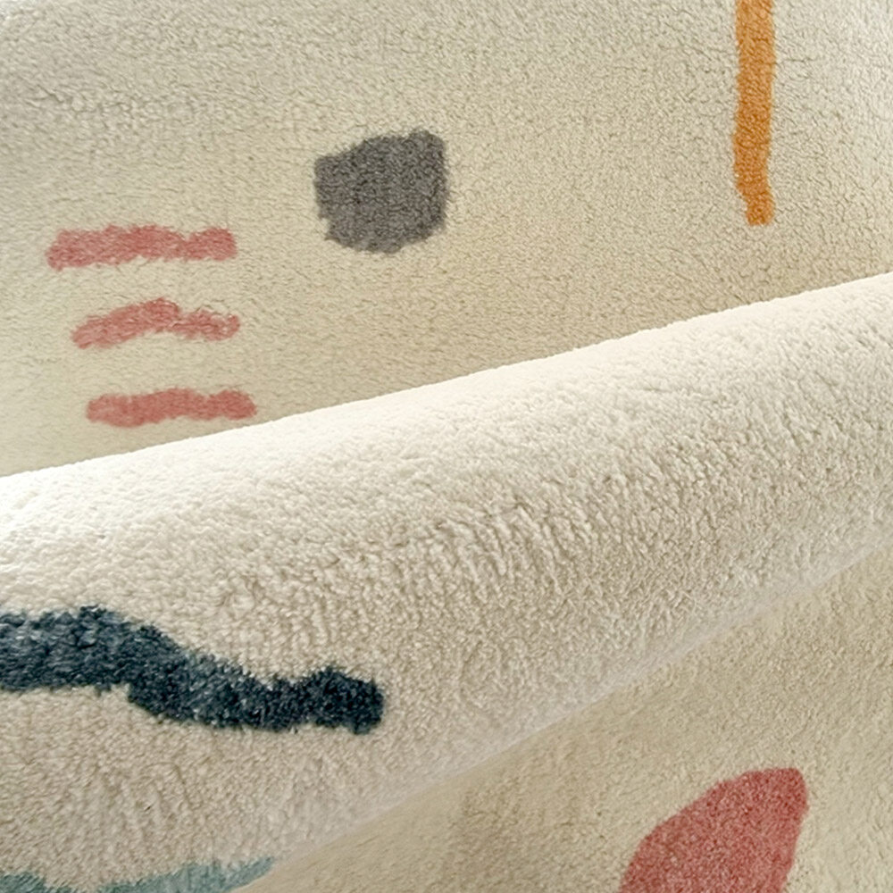 (M) 포근한 레미니 드로잉 러그 카페트 200x300