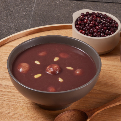 국내산 팥죽 2인분 680g 새알심180g /100% 국산 새알팥죽 - 상세 이미지 4
