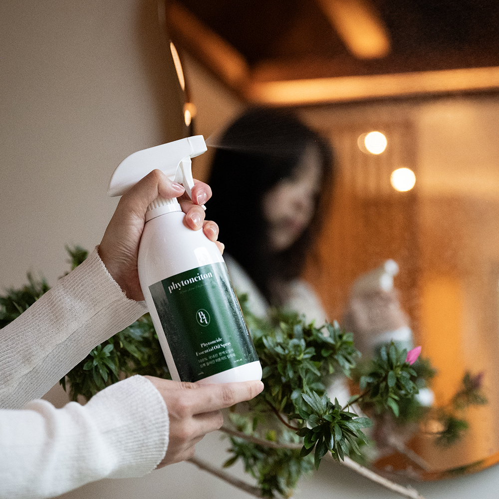 [프리미엄 오일] 피톤치드 편백수 집먼지진드기 퇴치 베이크아웃 새집증후군 제거 2L