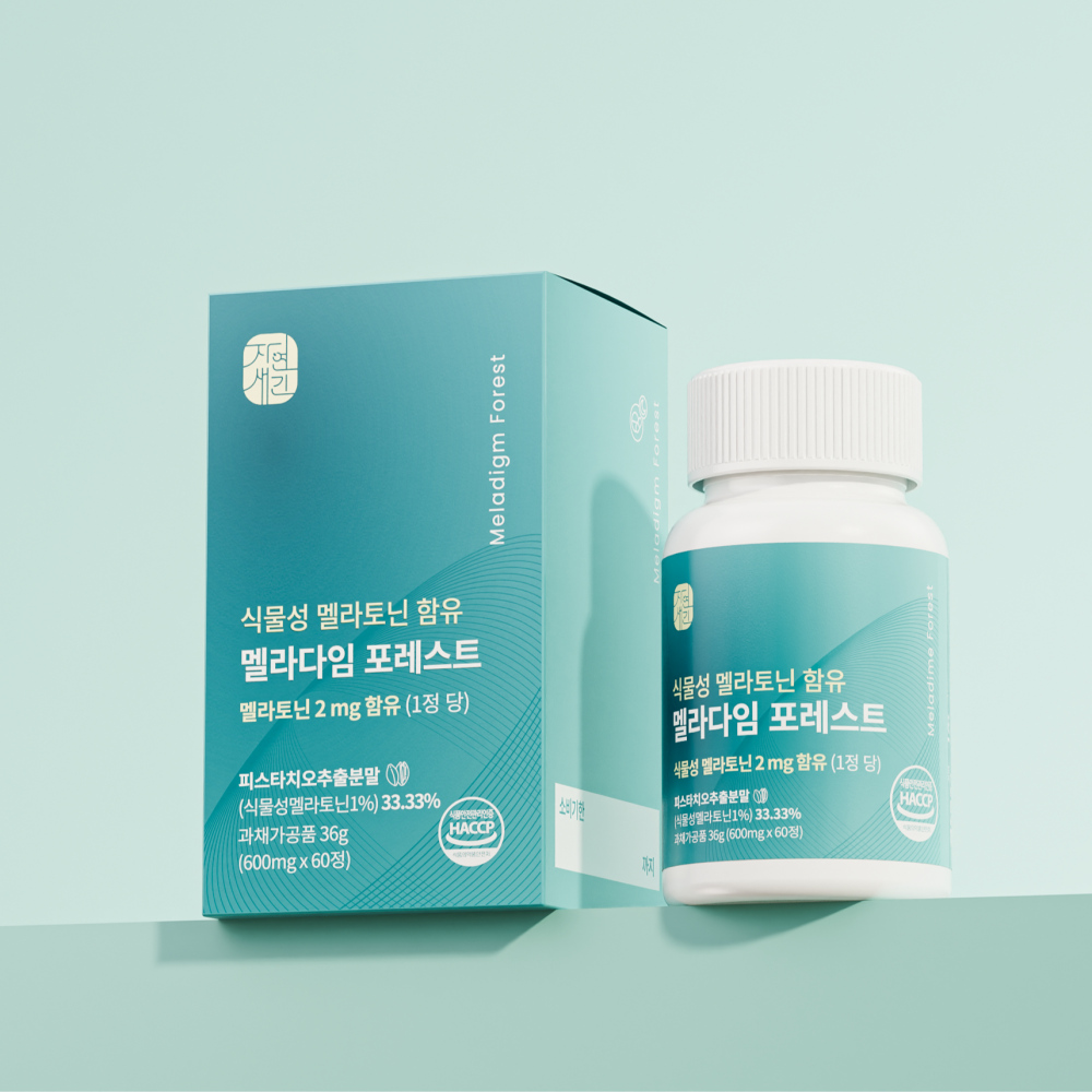 식물성 멜라토닌 함유 테아닌 트립토판 메라토닌 맬라토닌 멜라다임 포레스트 2mg 60정 - 상품 이미지