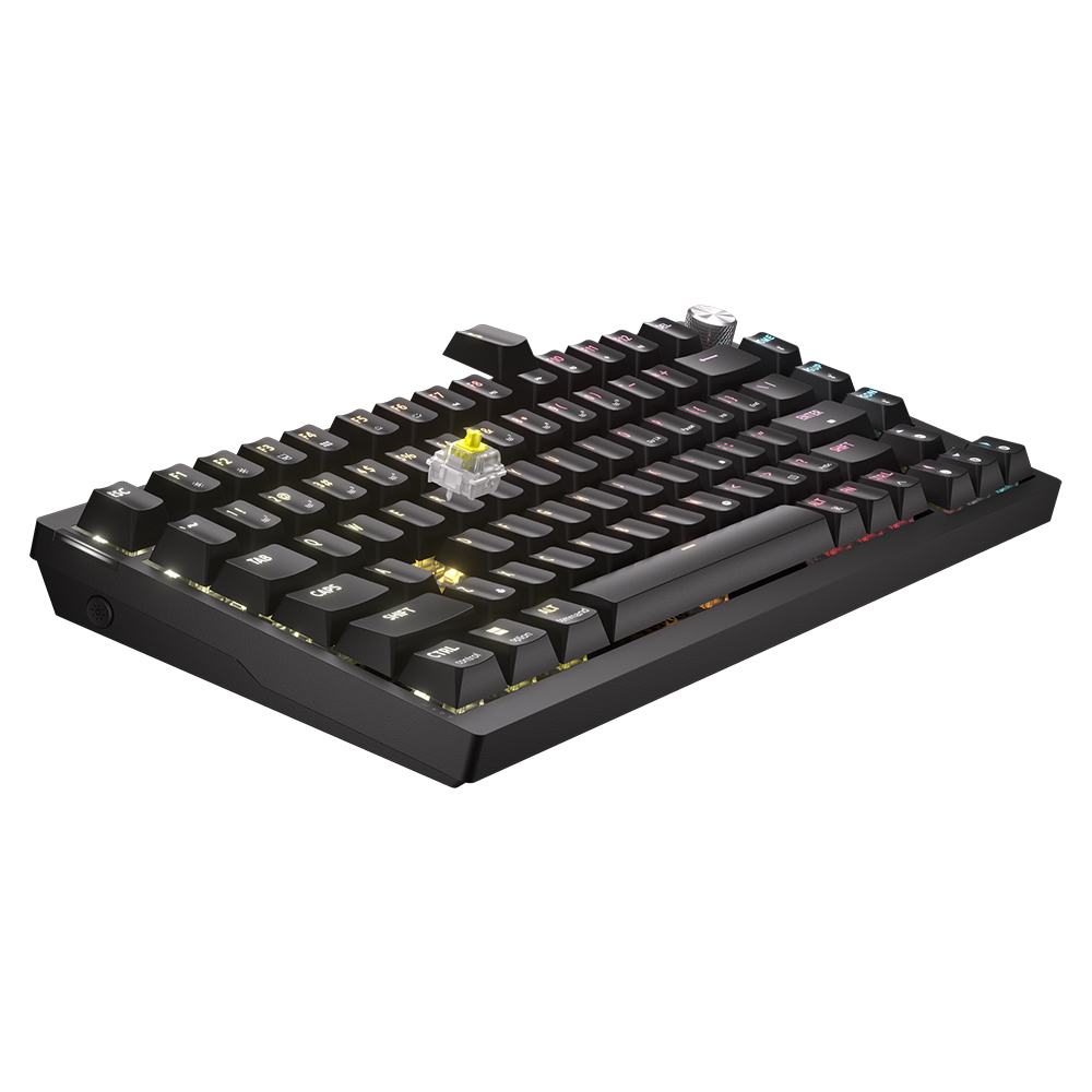 커세어 K65 RGB PLUS 무선 핫스왑 황축 영문 게이밍 기계식 키보드 골드키캡 에디션 - 상세 이미지 3