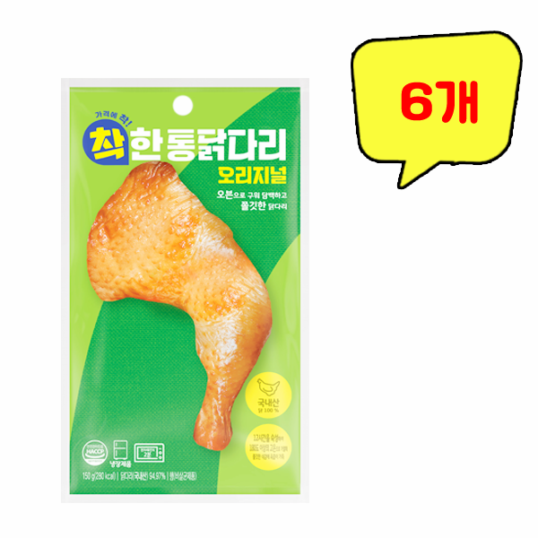 착한 통닭다리 오리지널 150g x 6개 : top탑몰