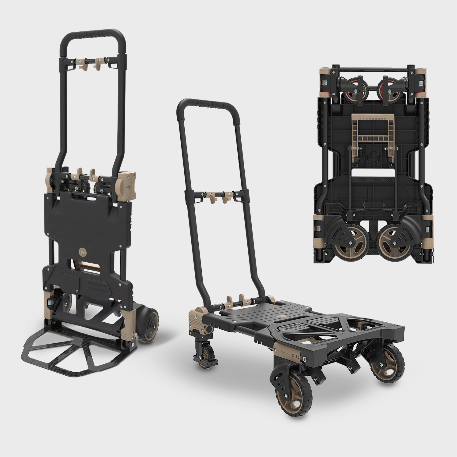 코드리빙 접이식 캐리어 손수레 카트 대차 구르마 핸드카트 2way 데크트럭