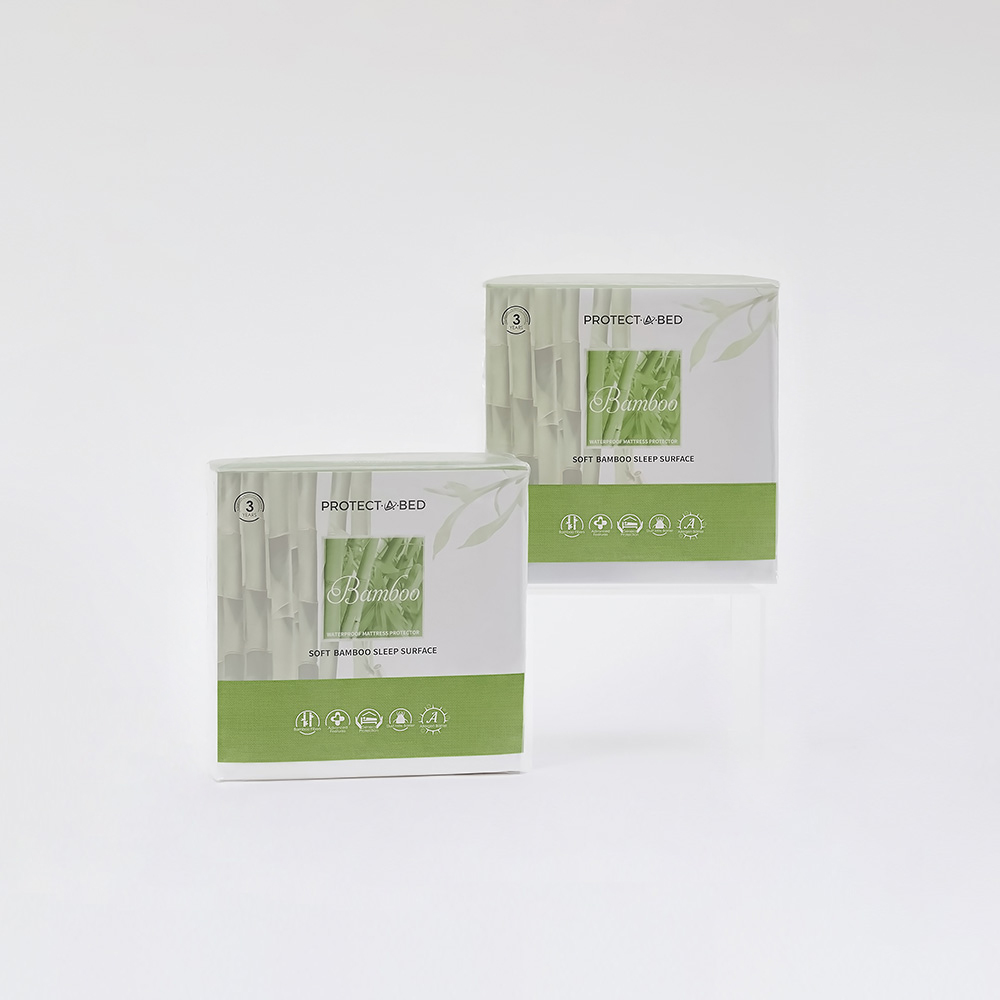 프로텍트어베드 2장 세트 뱀부 친환경 대나무 침대 매트리스 방수커버 밴드형 S