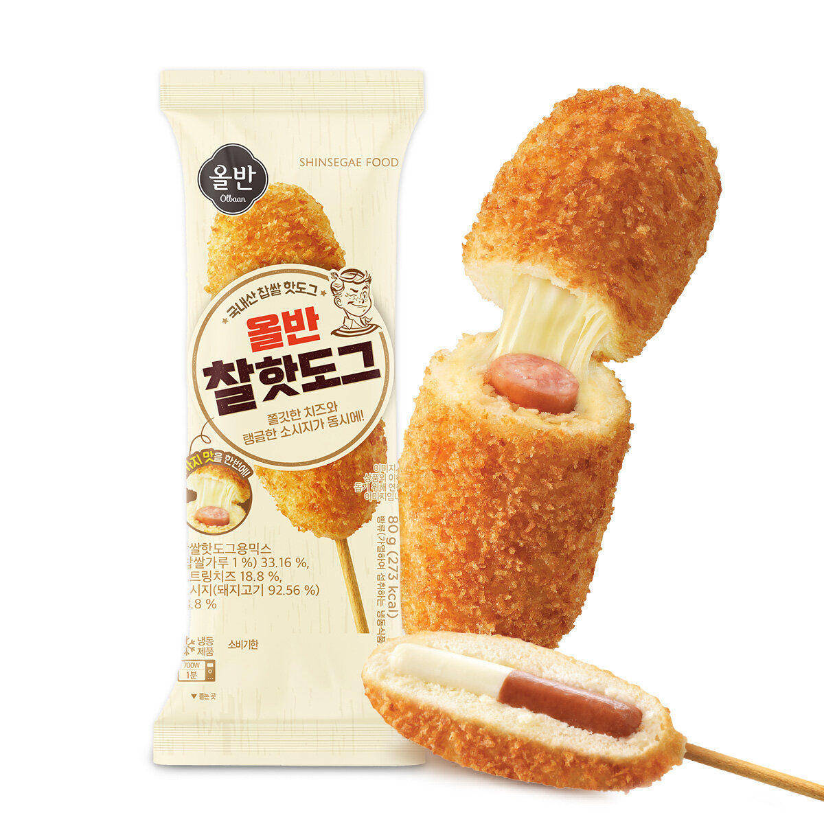 (m)[올바르고 반듯한] 크런치 찰핫도그 15봉+찰핫도그 15봉  총 30봉 - 상세 이미지 3