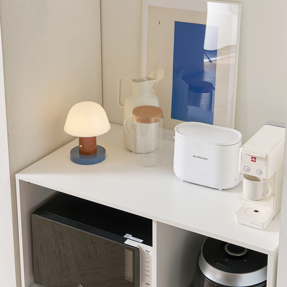 랩소디 1000폭 전자레인지 수납장 냉장고장 홈바