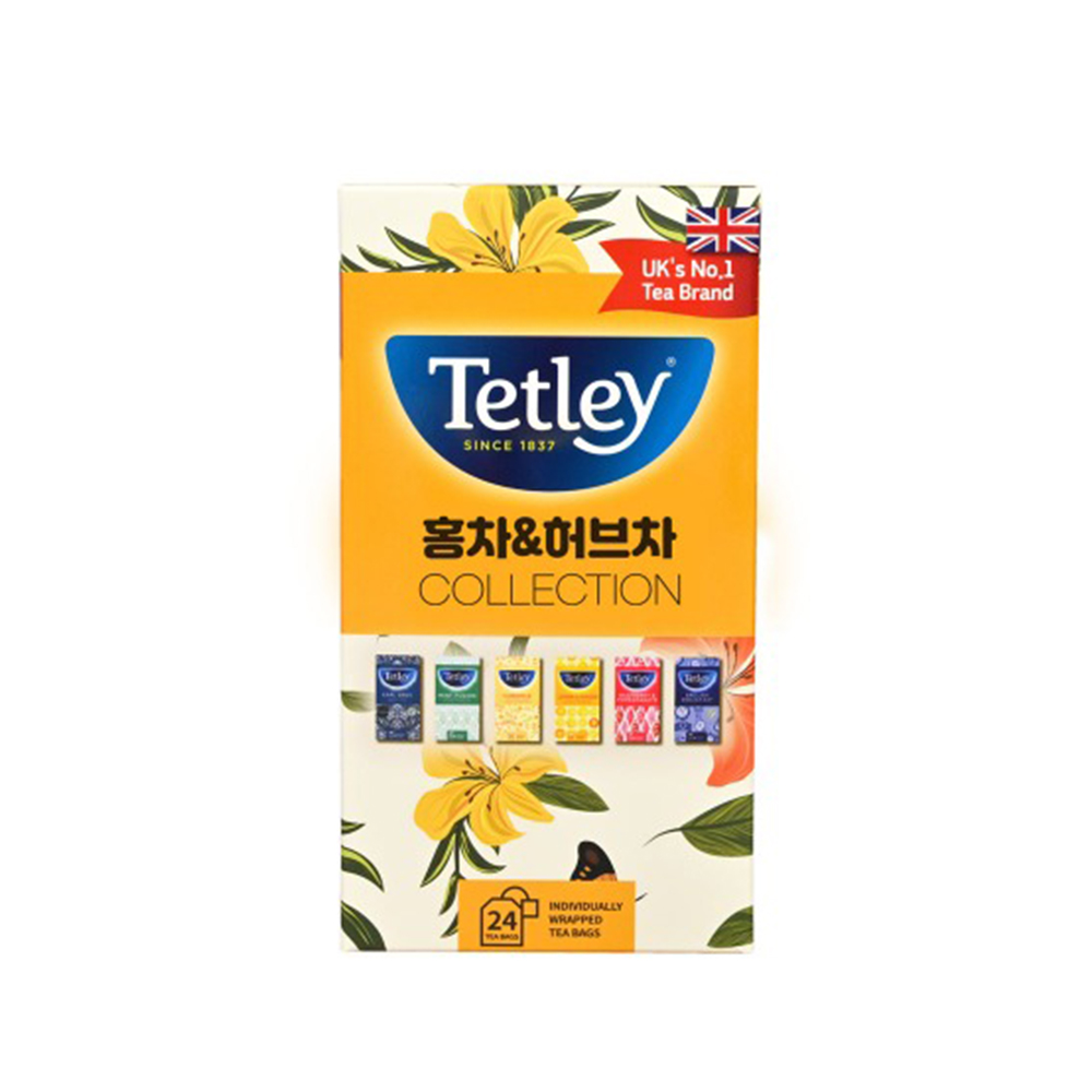 테틀리 티 컬렉션 24티백 선물세트 캐모마일 얼그레이 페퍼민트 라즈베리 레몬진저 - 상세 이미지 3