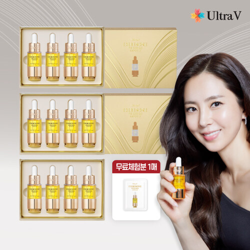 (울트라브이) 최신상 이데베논 프레스티지 앰플 10ml x 총 12병 (3박스) + 무료체험분 1매 - 메인 이미지