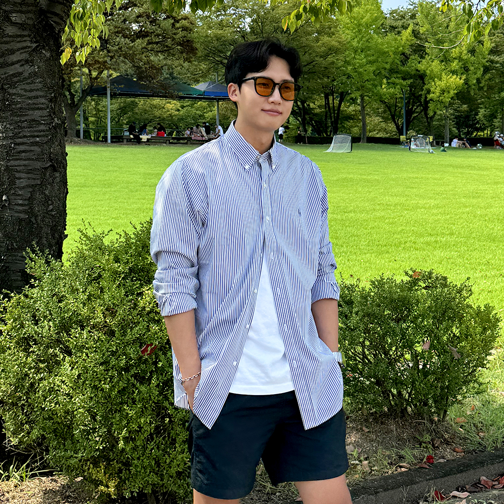 스윔어바웃 오버사이즈 틴트선글라스 여자 남자 패션 블랙 사각 뿔테 자외선차단 선글라스 - 상세 이미지 5