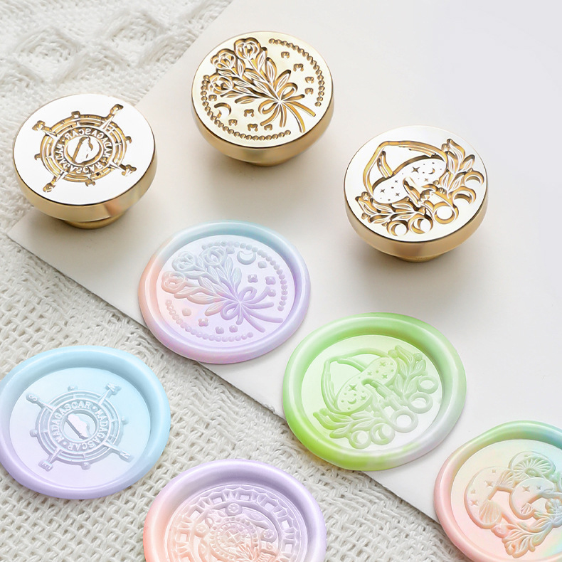 [시리즈29] 실링왁스 인장 스탬프 헤드 꽃송이 이미지 4