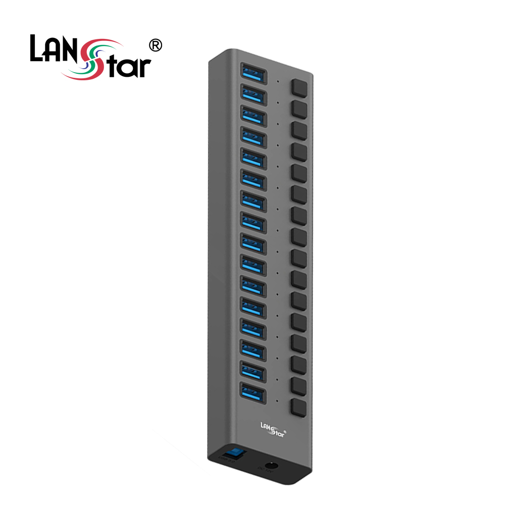 USB허브 3.0 포트 확장 고속충전 과전류 방지 개별 스위치 지원 (LS-UH316)