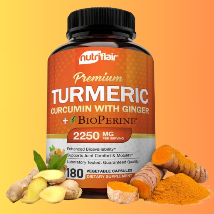 뉴트리플레어 커큐민 컴플렉스 2500mg 180캡슐 바이오페린 블랙페퍼 강황