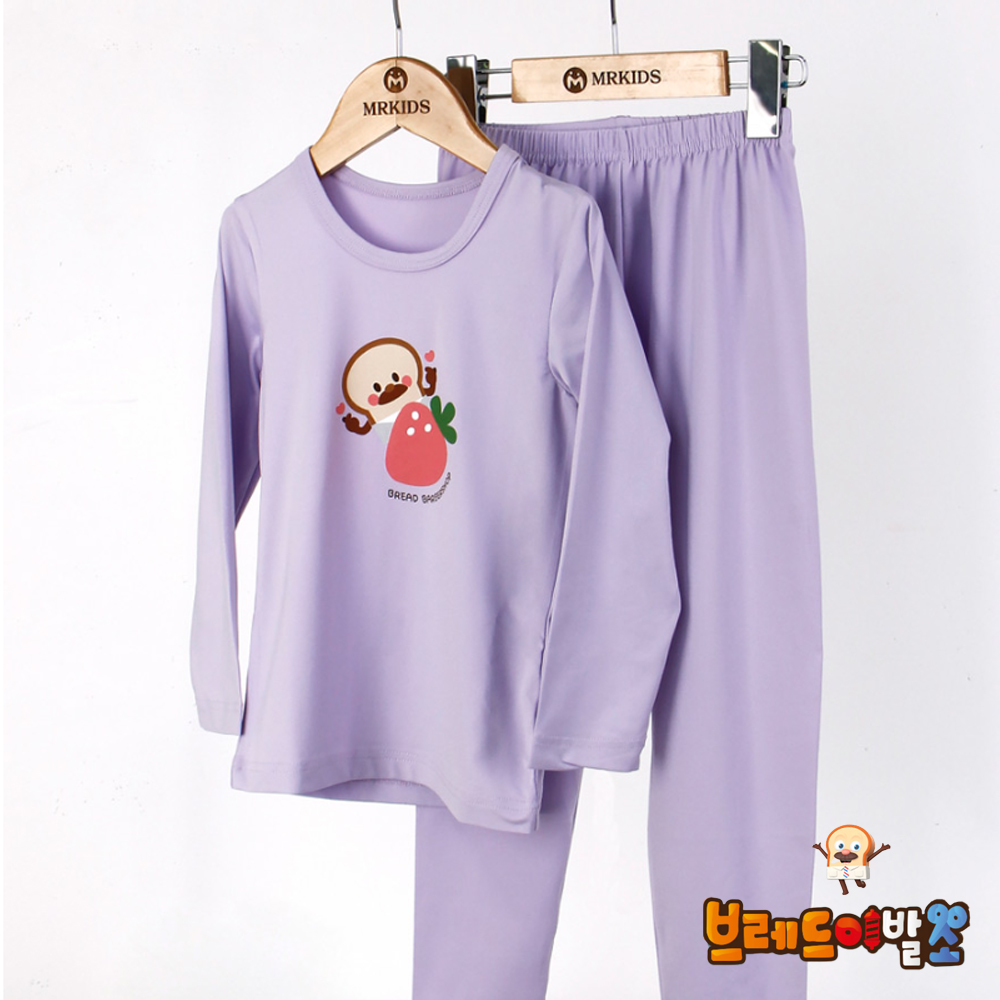 브레드이발소 베리여상하 여아 초등학생내복 가을 겨울 아동 내의 실내복 주니어