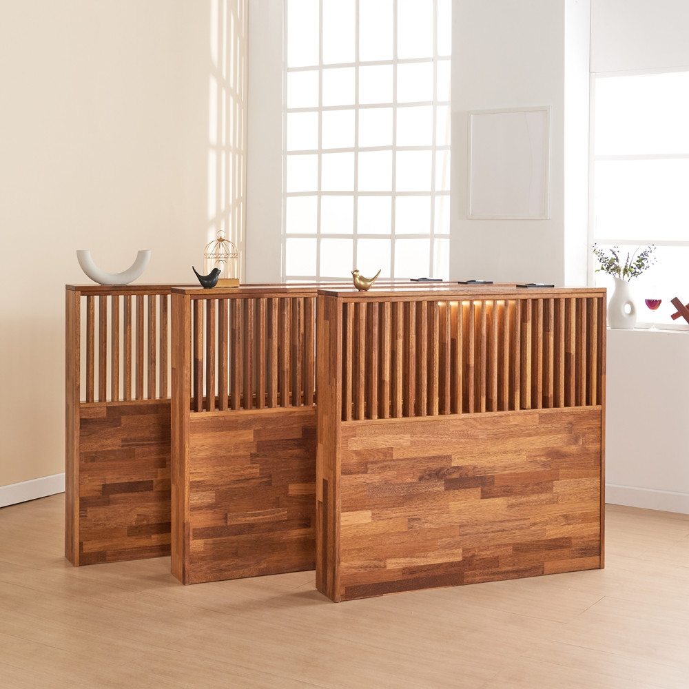 원목 침대헤드보드 저상형 침대헤드 선반 프레임 SS