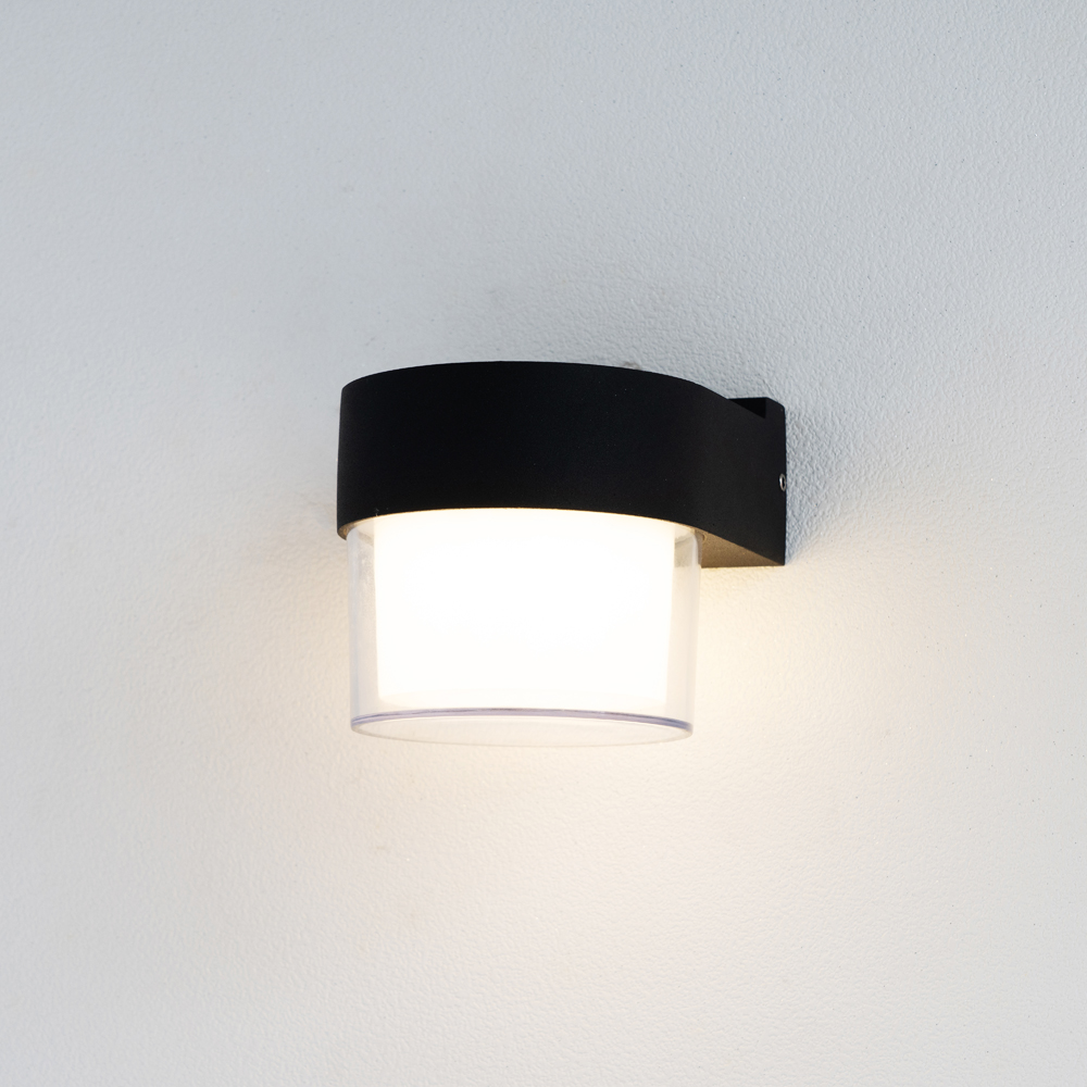 LED 벽등 벽조명 루미트 방수 5W 사각 블랙  - 상세 이미지 3